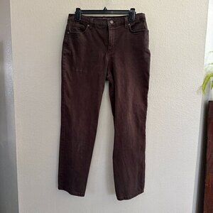 Gloria Vanderbilt Brown Amanda Women's Jeans  Size 10, straight‎ jeans, womens